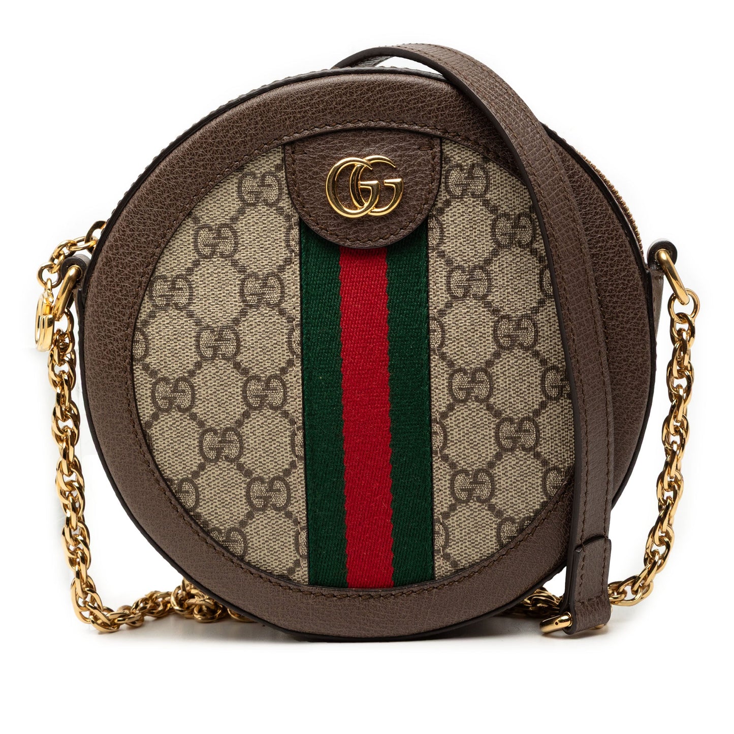Mini GG Supreme Web Ophidia Round Crossbody
