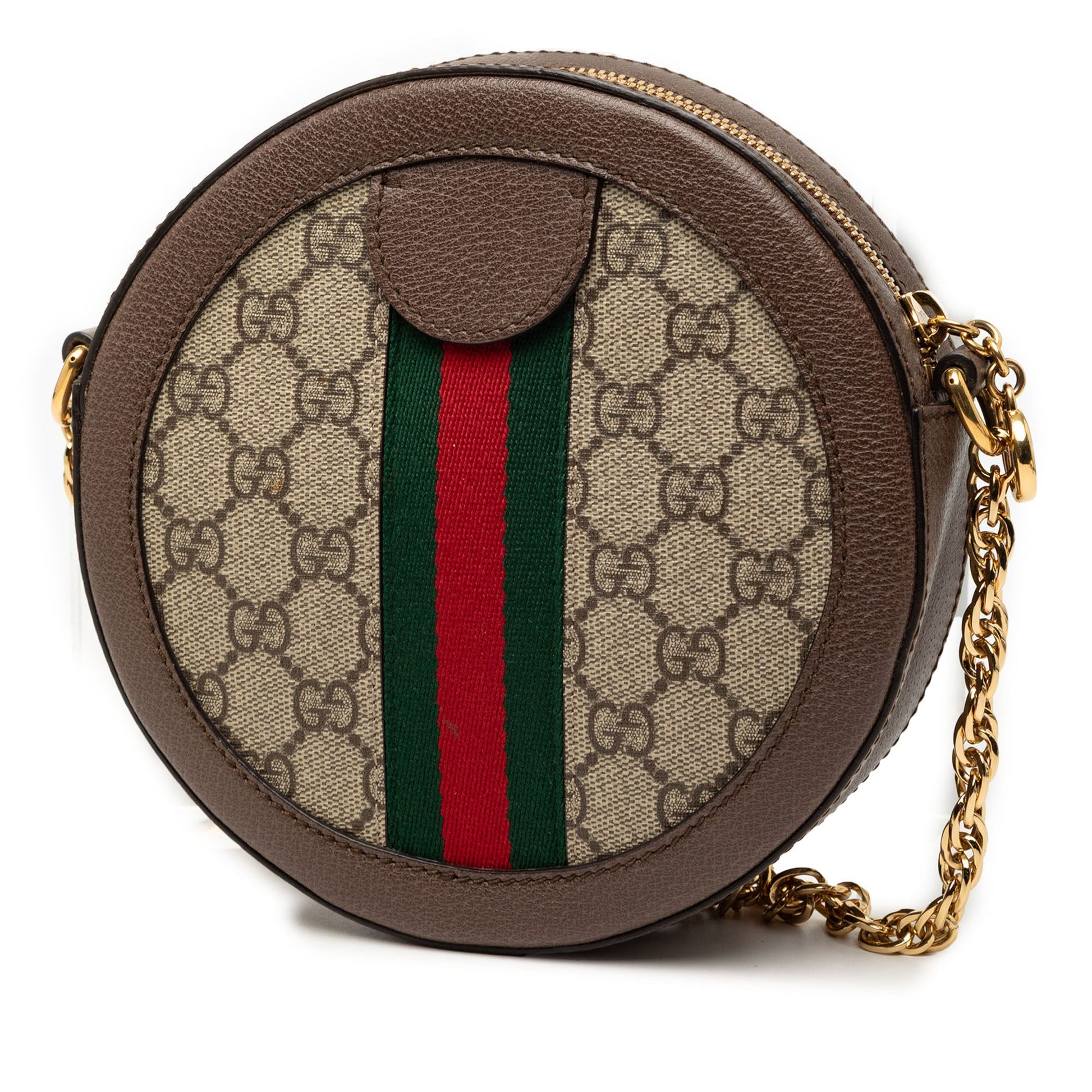 Mini GG Supreme Web Ophidia Round Crossbody