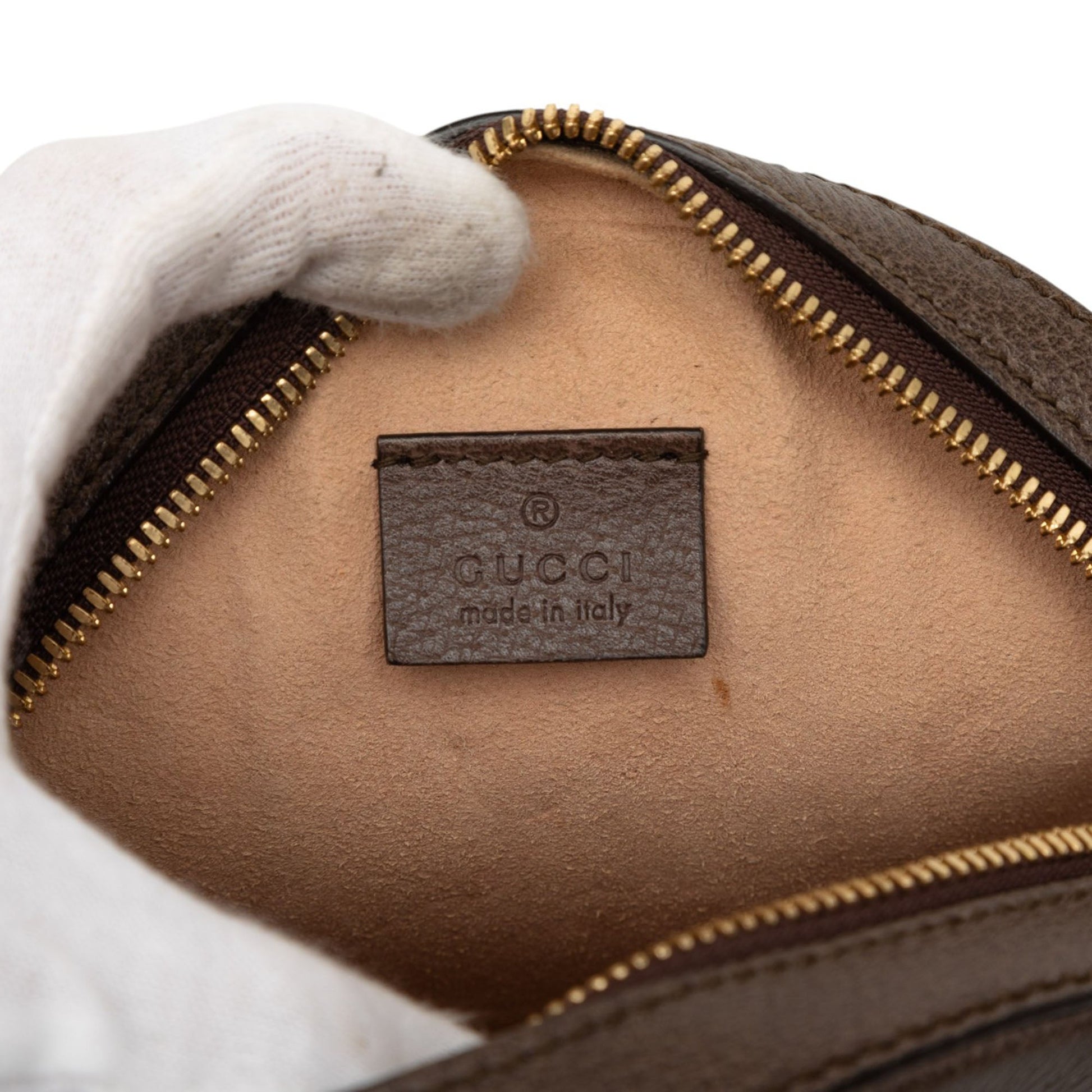 Mini GG Supreme Web Ophidia Round Crossbody