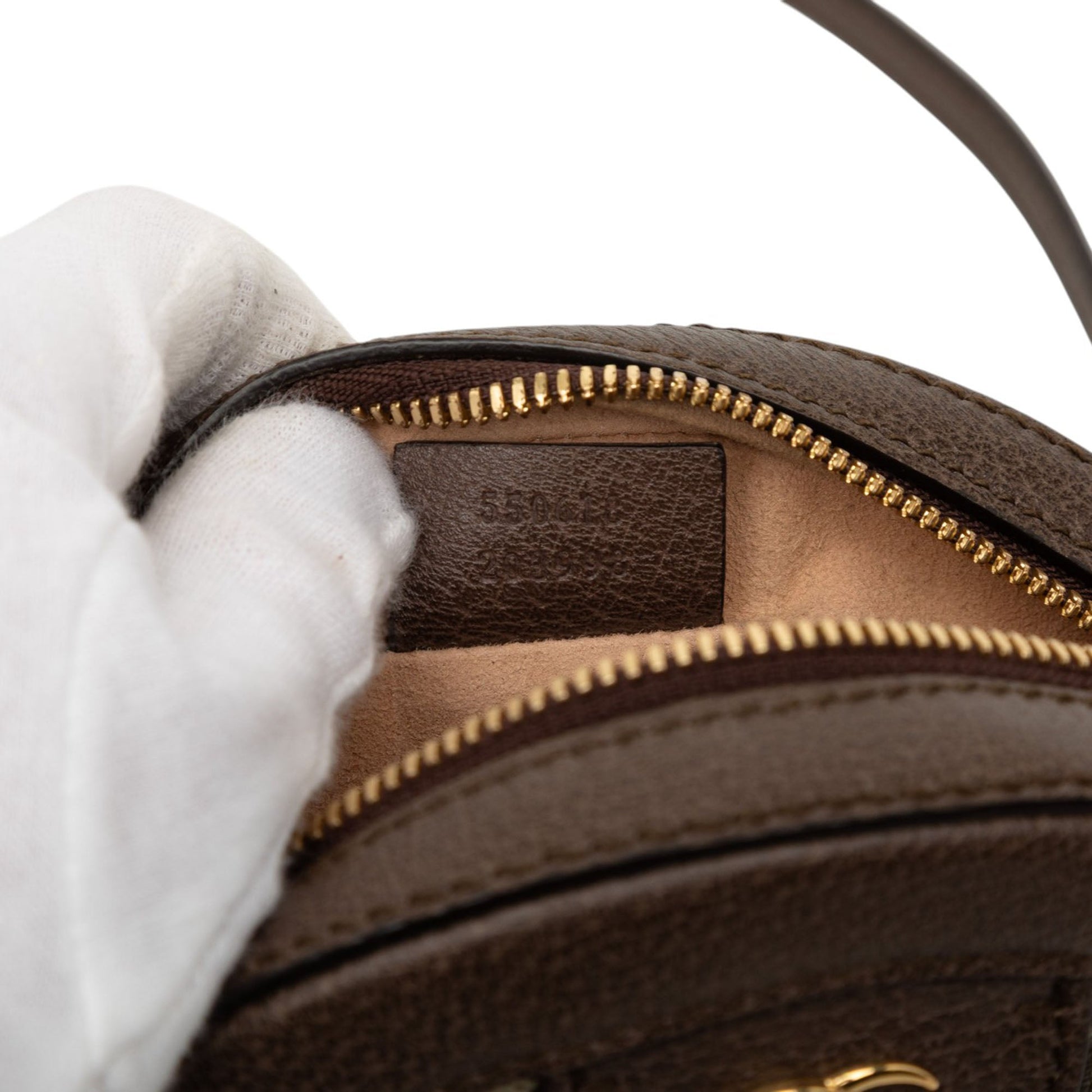 Mini GG Supreme Web Ophidia Round Crossbody
