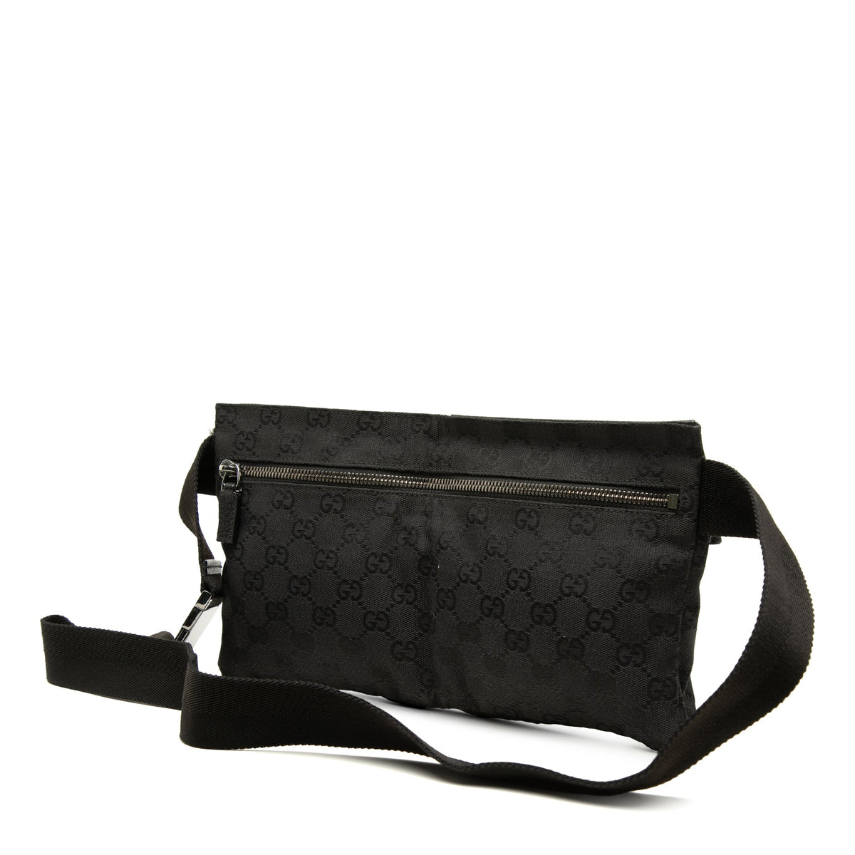 Gucci GG Canvas Double Pocket Belt Bag