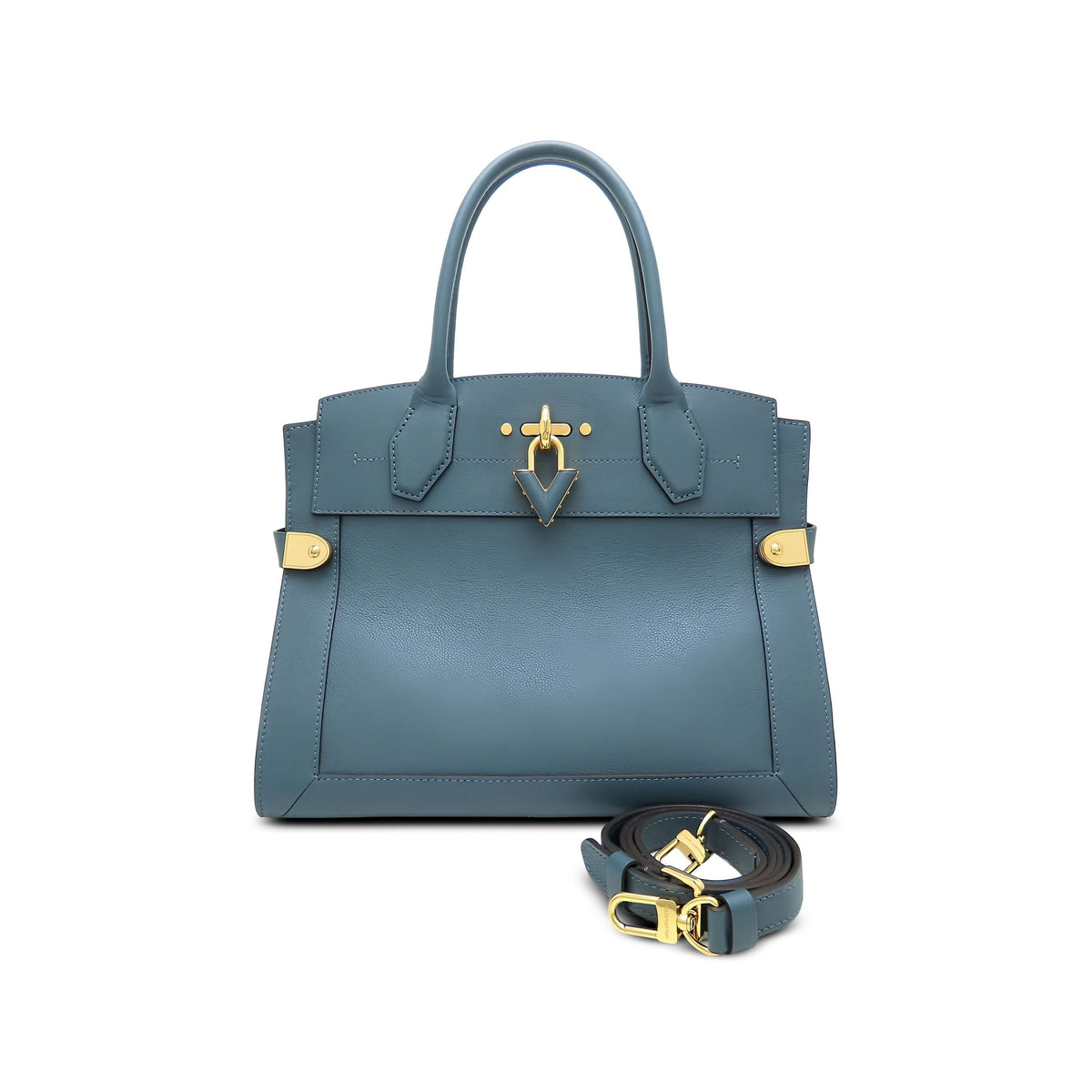 Louis Vuitton Calfskin City Steamer MM — Blue