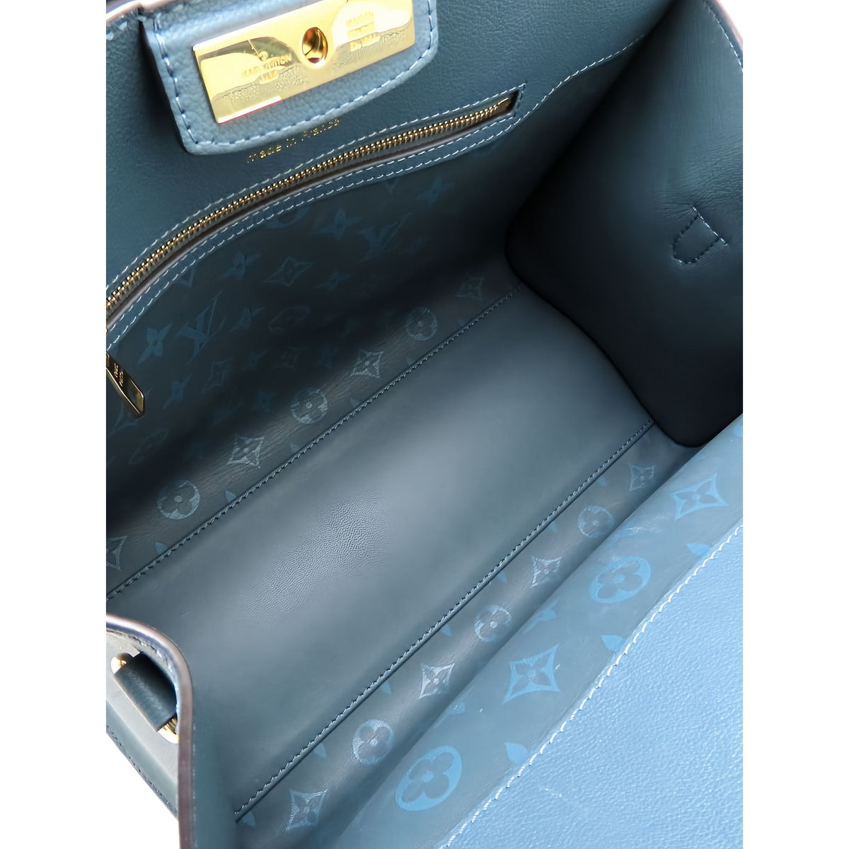 Louis Vuitton Calfskin City Steamer MM — Blue