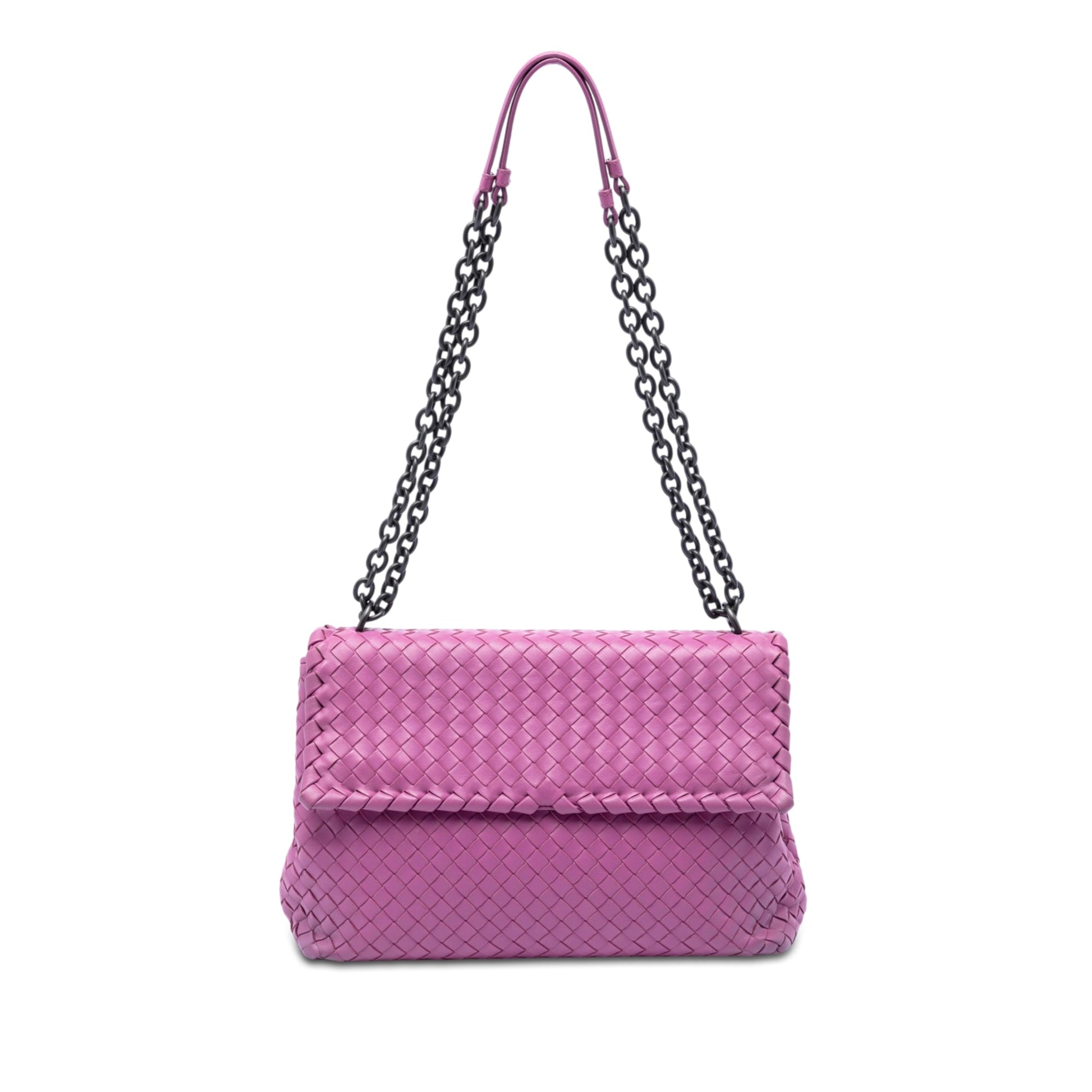 Bottega Veneta Medium Nappa Intrecciato Olimpia Shoulder Bag