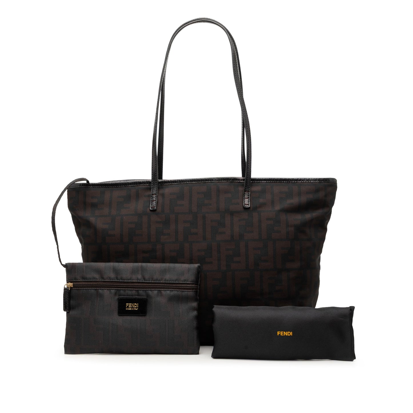 Fendi Small Zucca Nylon Roll Tote