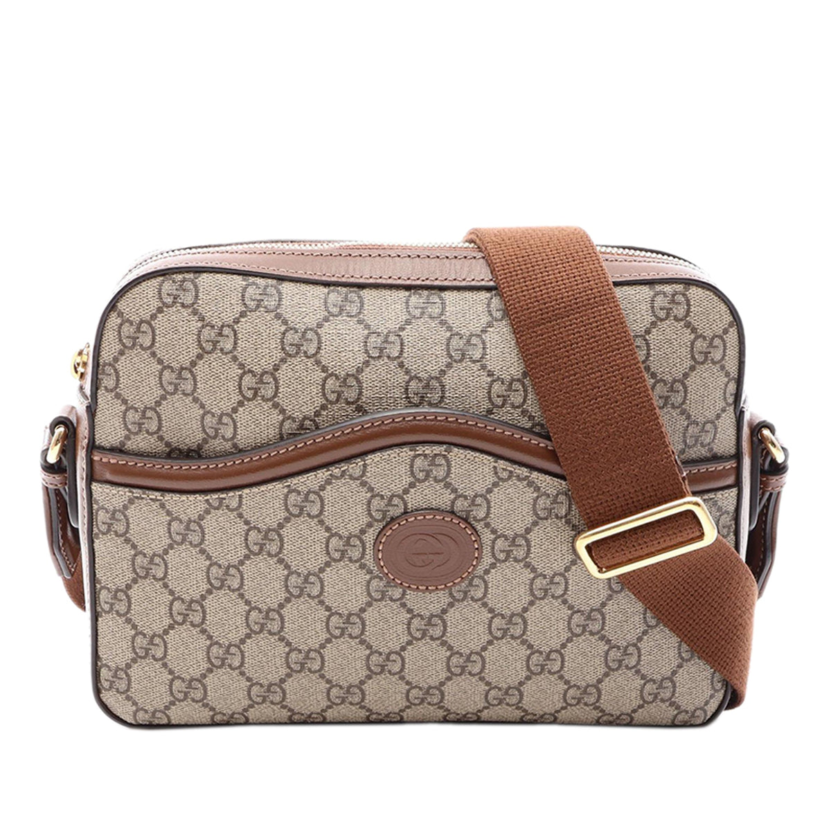 Gucci GG Supreme Retro Interlocking G Messenger Bag