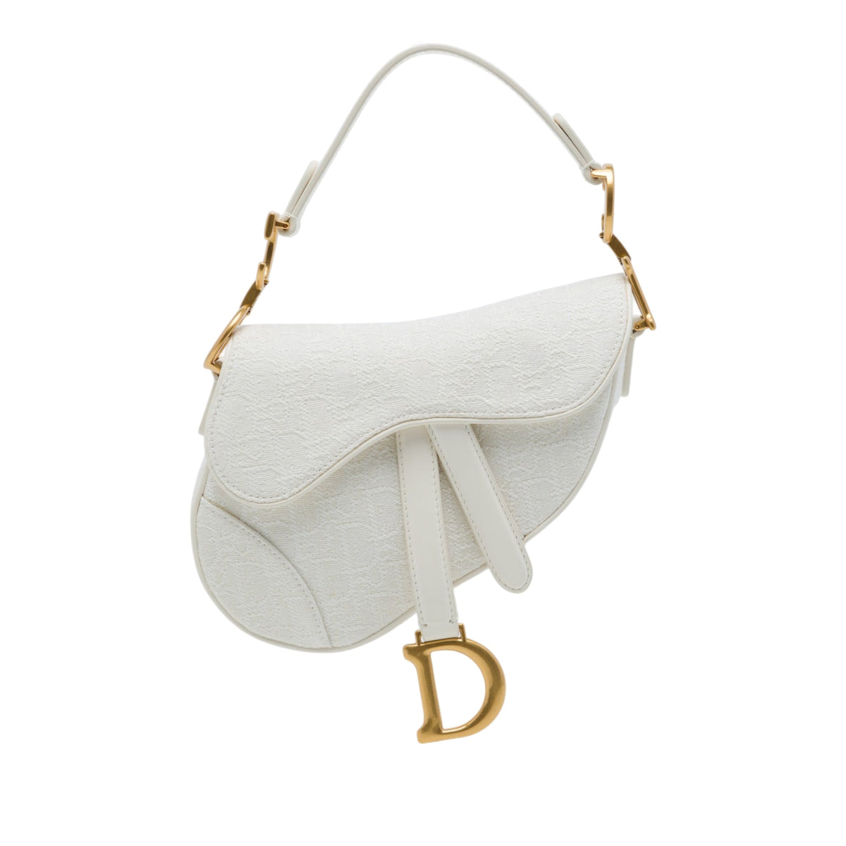 Dior Mini Oblique Embroidered Canvas Saddle Bag