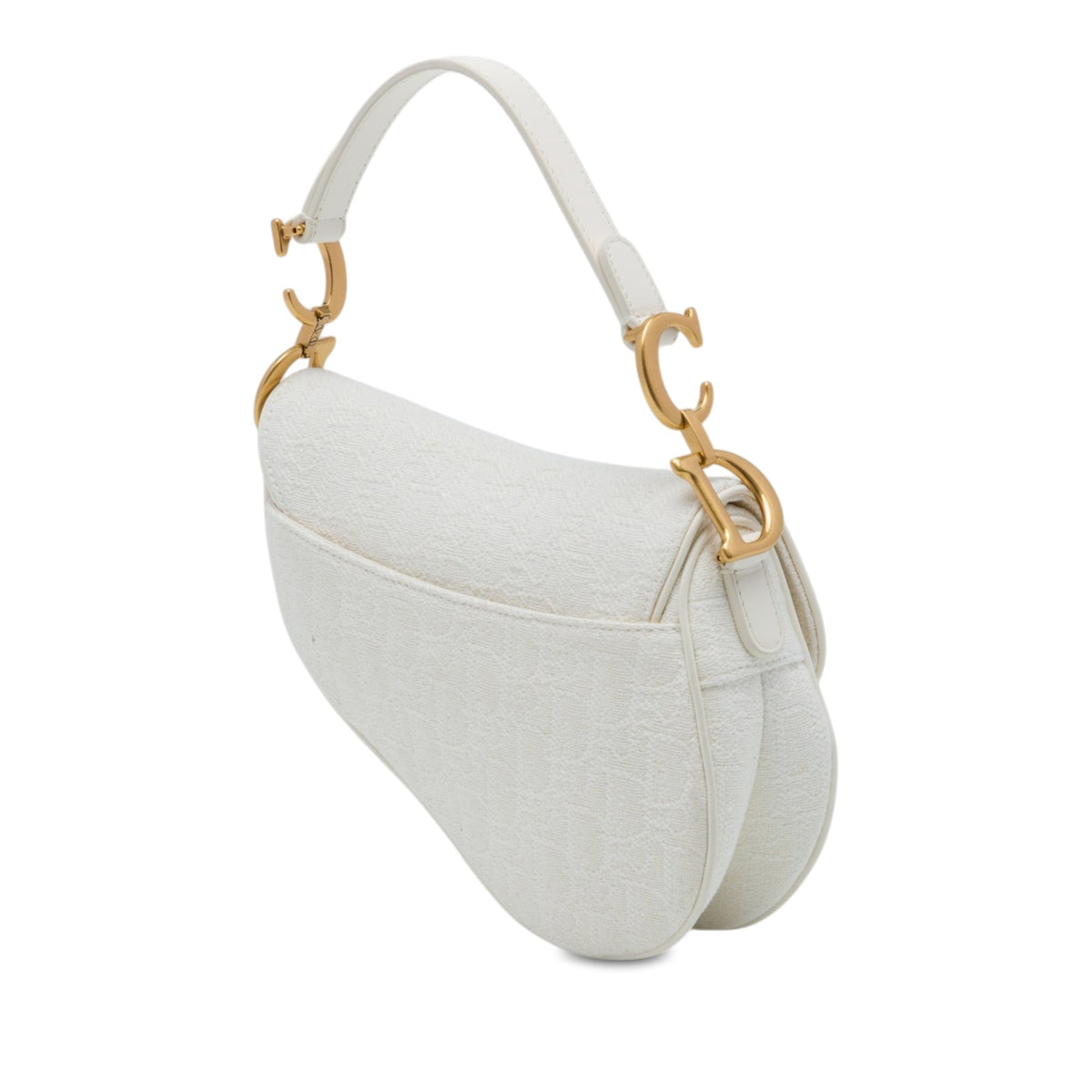 Dior Mini Oblique Embroidered Canvas Saddle Bag