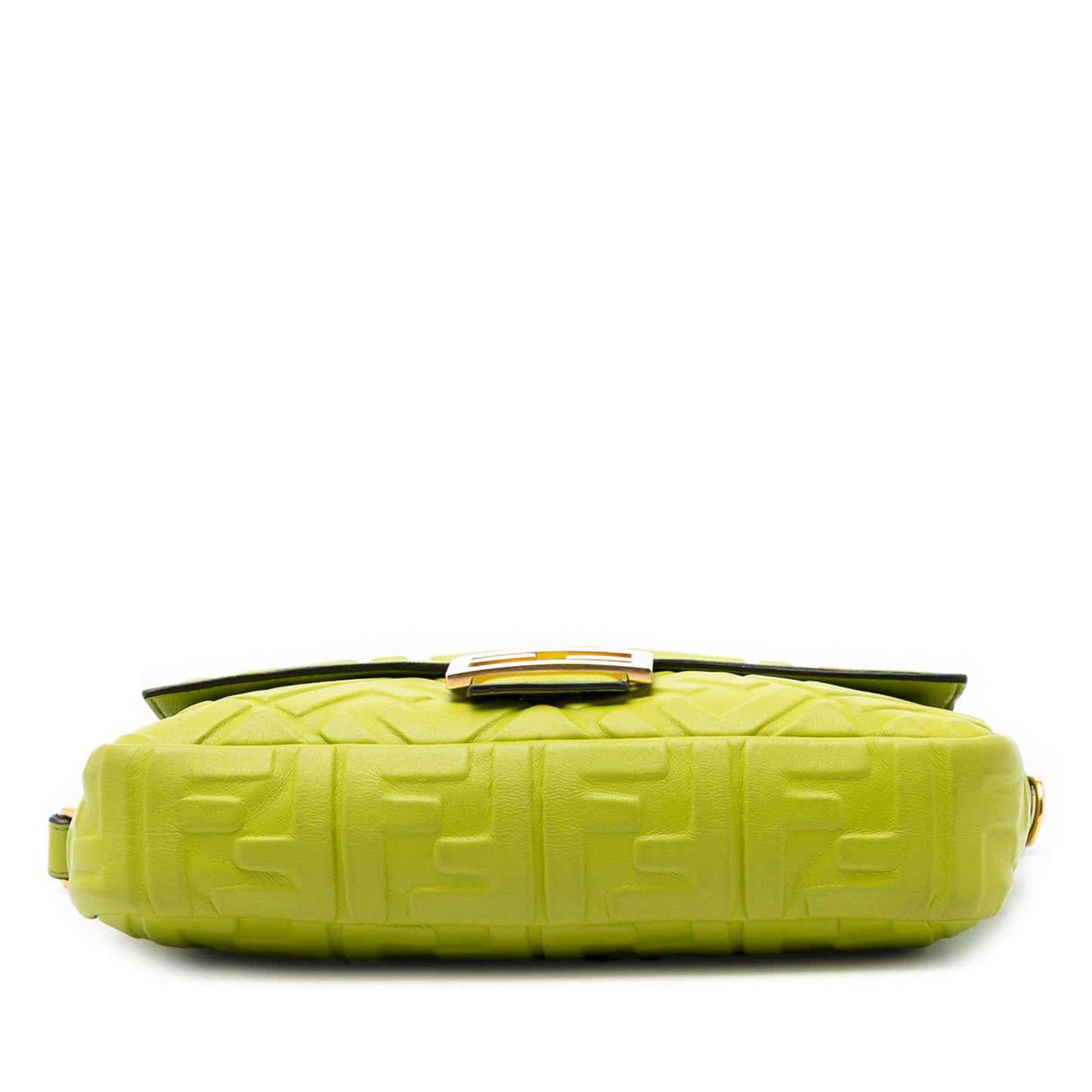 Fendi Zucca Embossed Leather Baguette Satchel