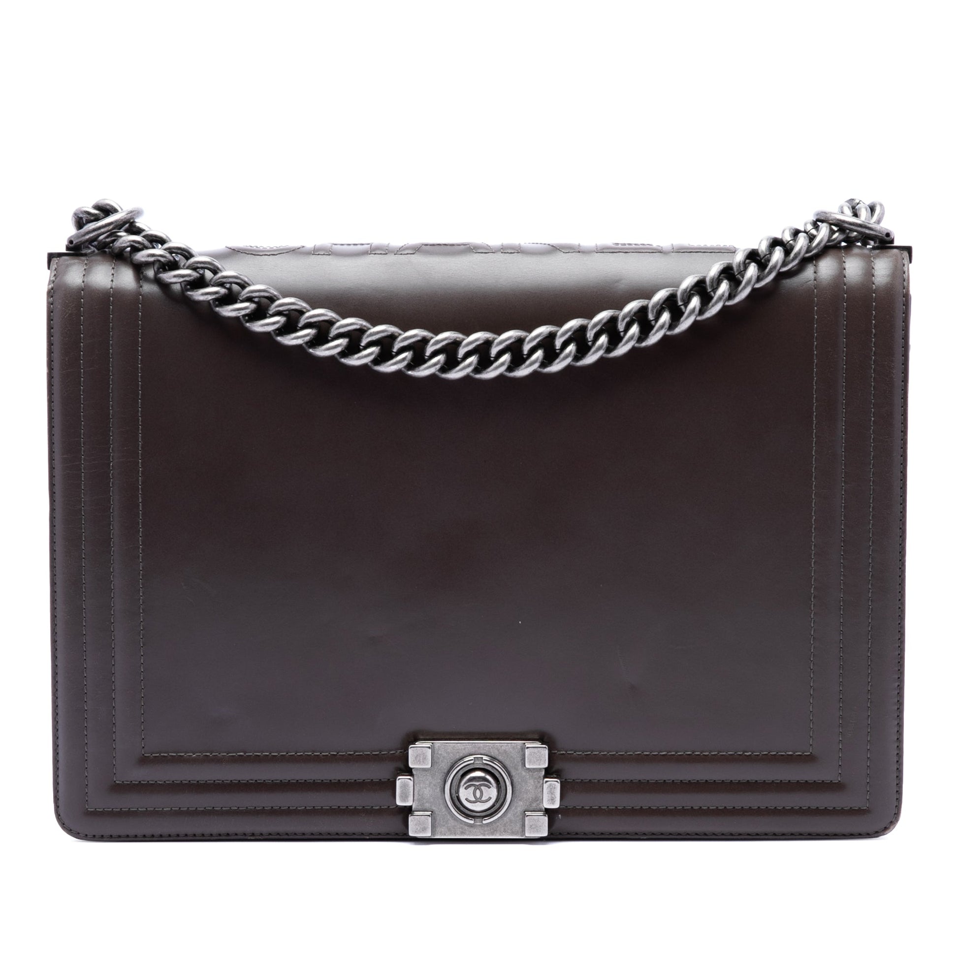 Chanel Large Glazed Calfskin Boy Flap
