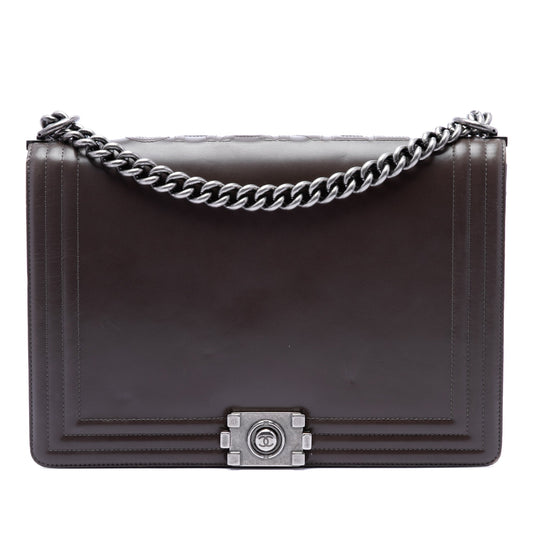 Chanel Large Glazed Calfskin Boy Flap