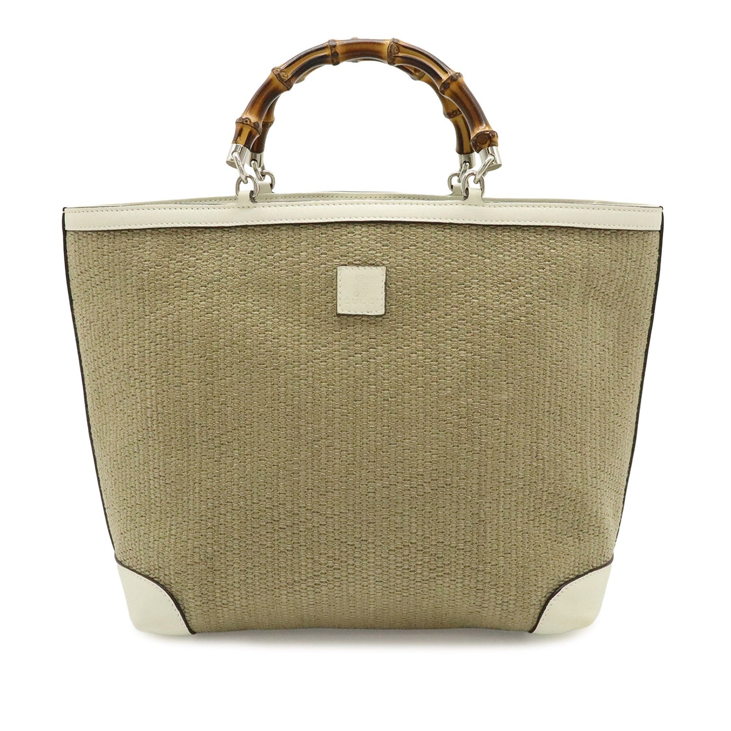 Gucci Raffia Bamboo Childrens Tote