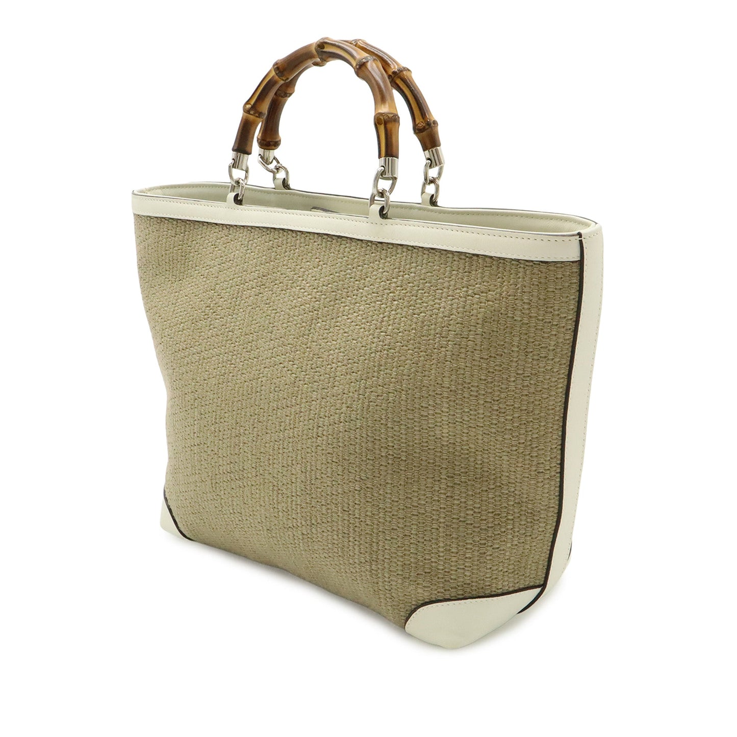 Gucci Raffia Bamboo Childrens Tote