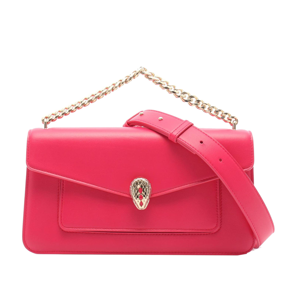 Bvlgari Leather Serpenti Forever Satchel
