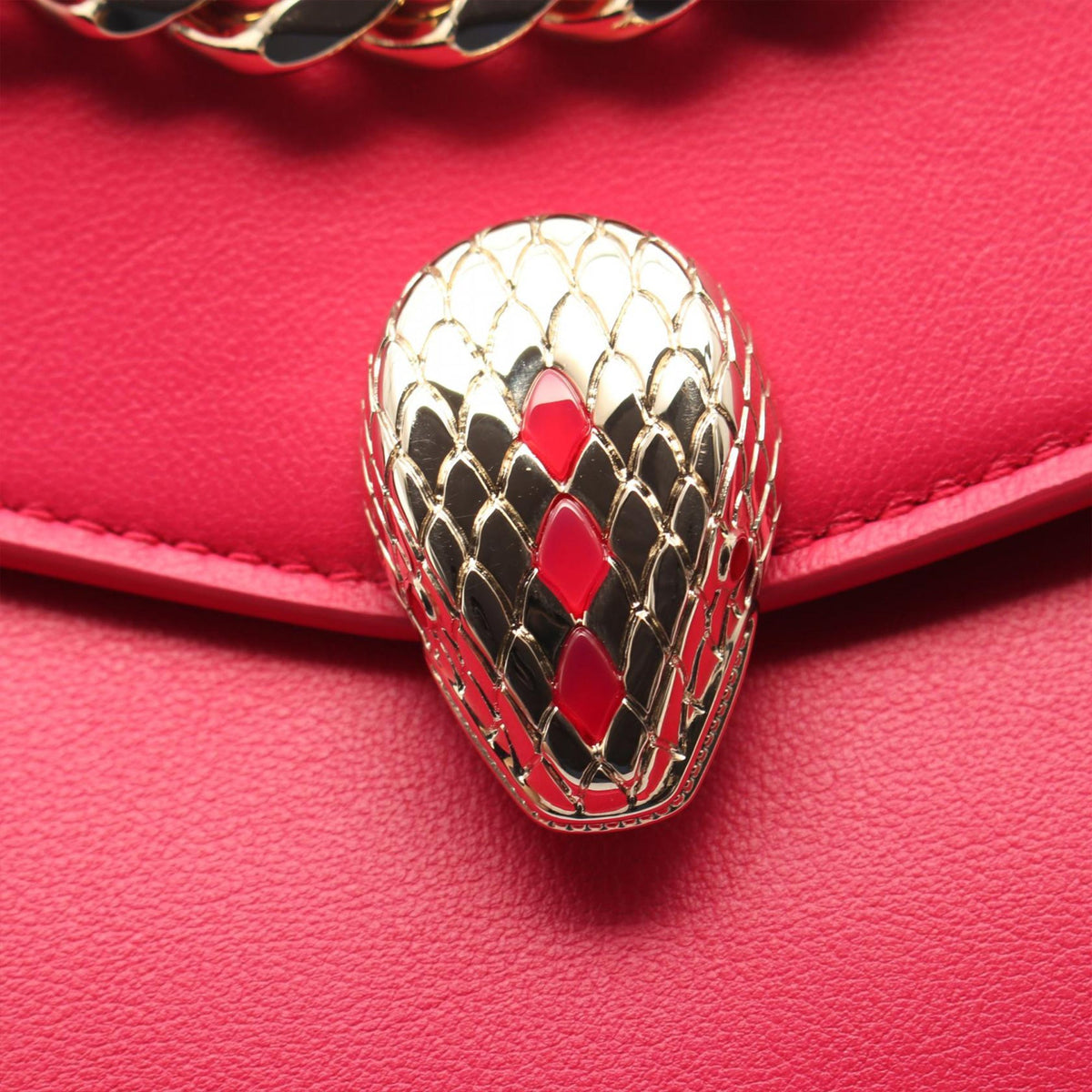 Bvlgari Leather Serpenti Forever Satchel