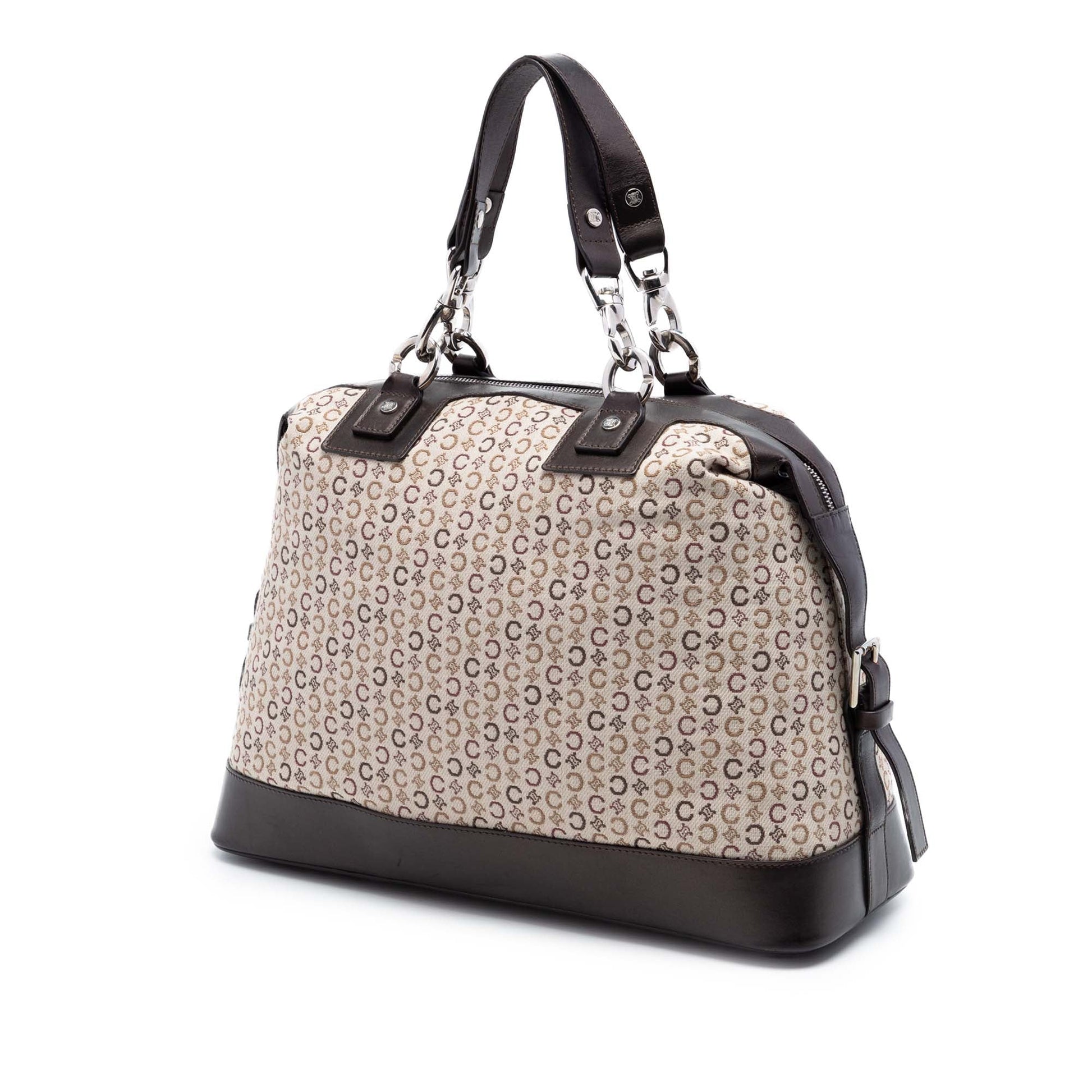 Celine C Macadam Canvas Handbag