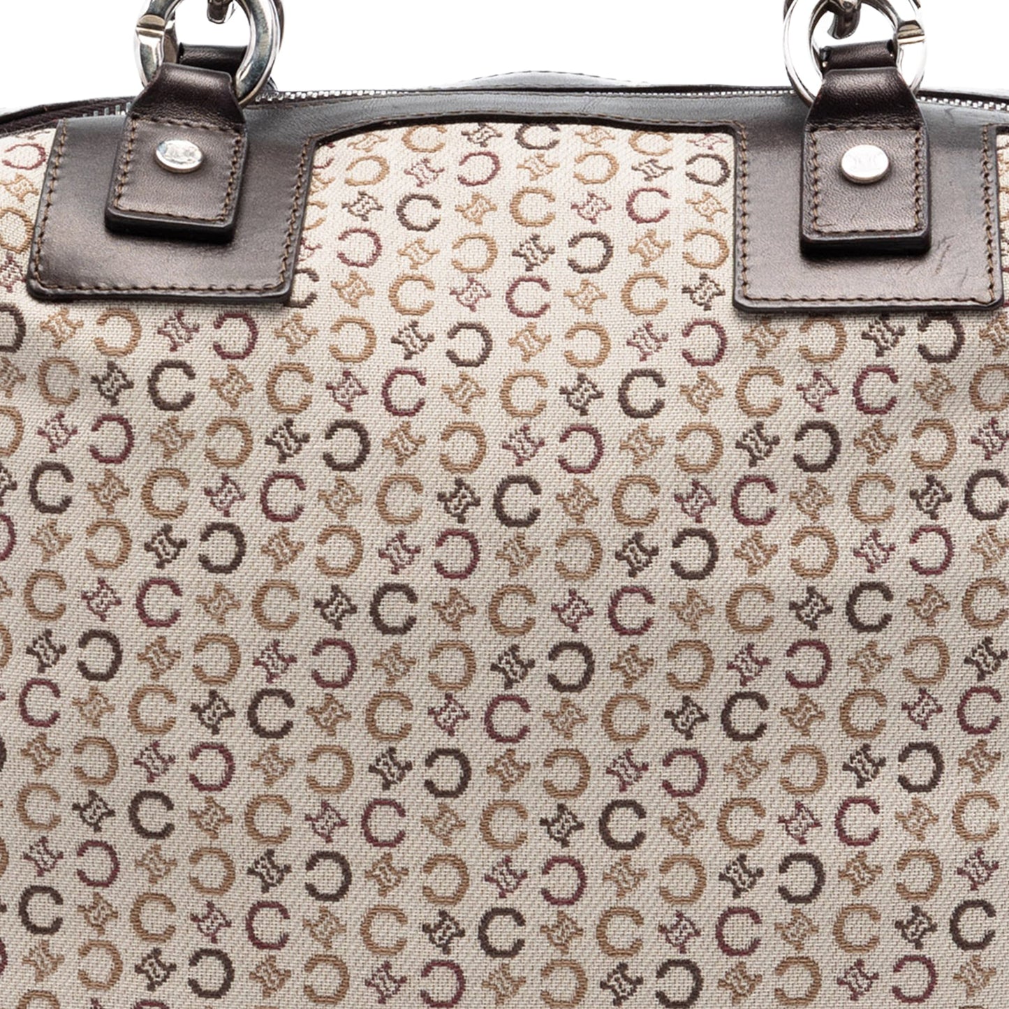 Celine C Macadam Canvas Handbag