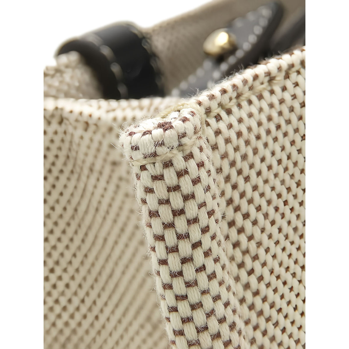 Chloé Small Canvas Woody Satchel — Beige