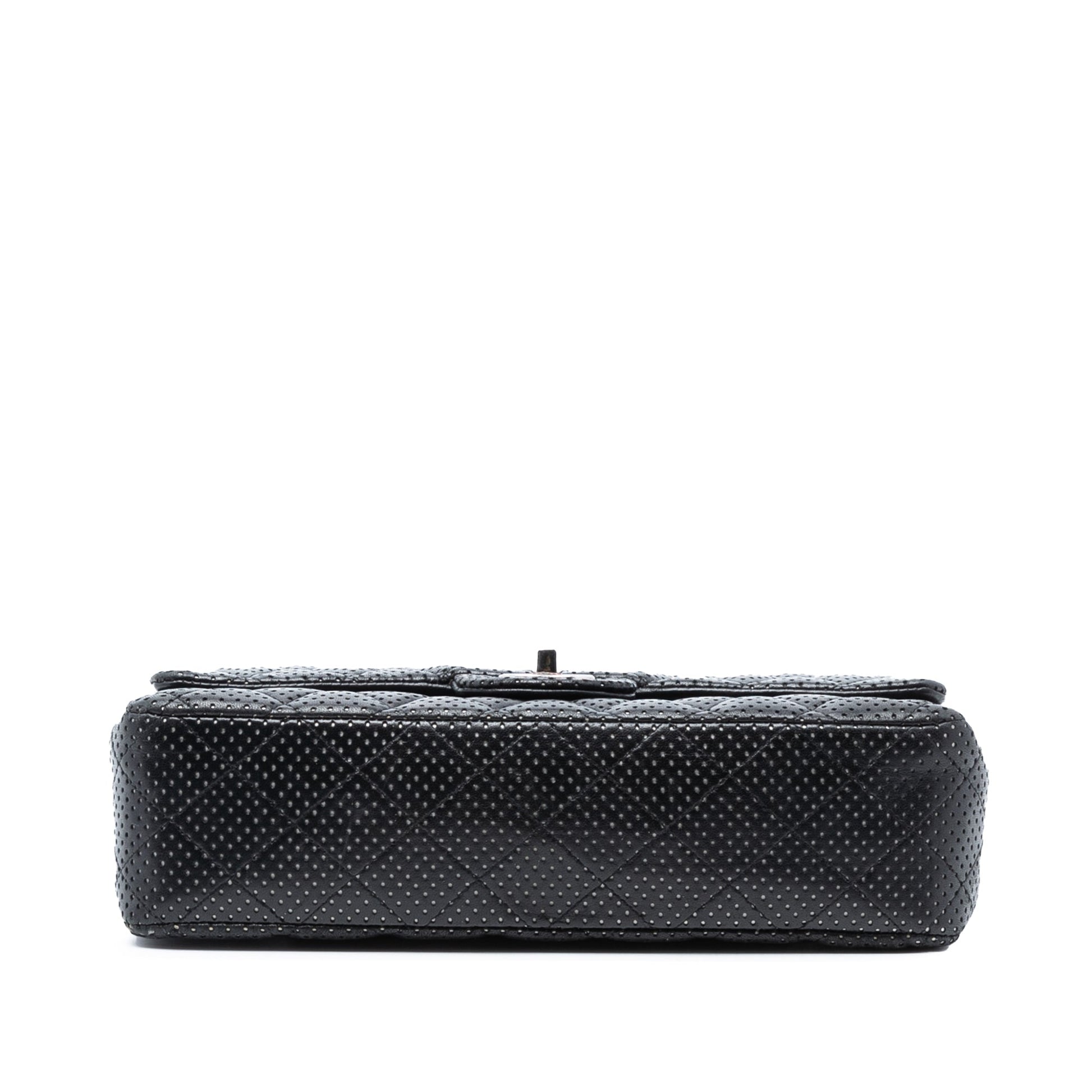 Chanel Medium Classic Perforated Lambskin Double Flap