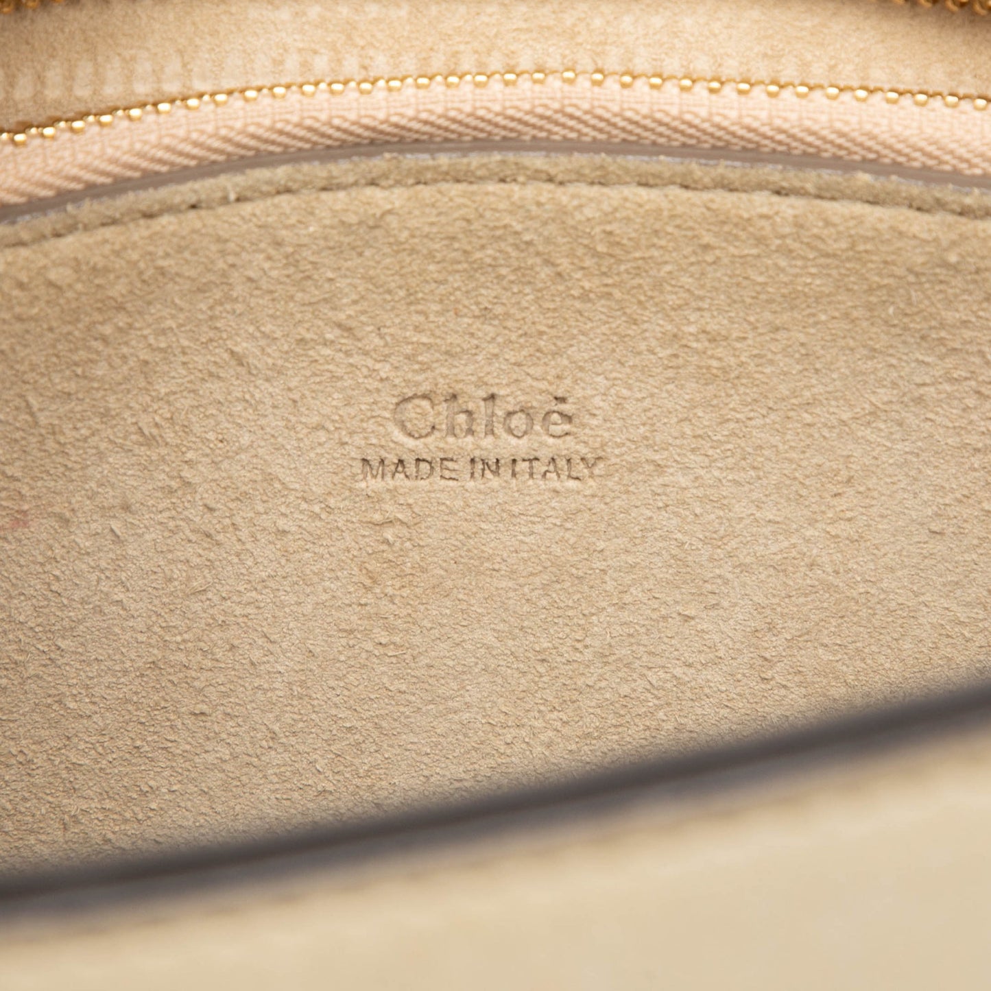 Chloé Medium Calfskin Suede Pixie Signature Satchel