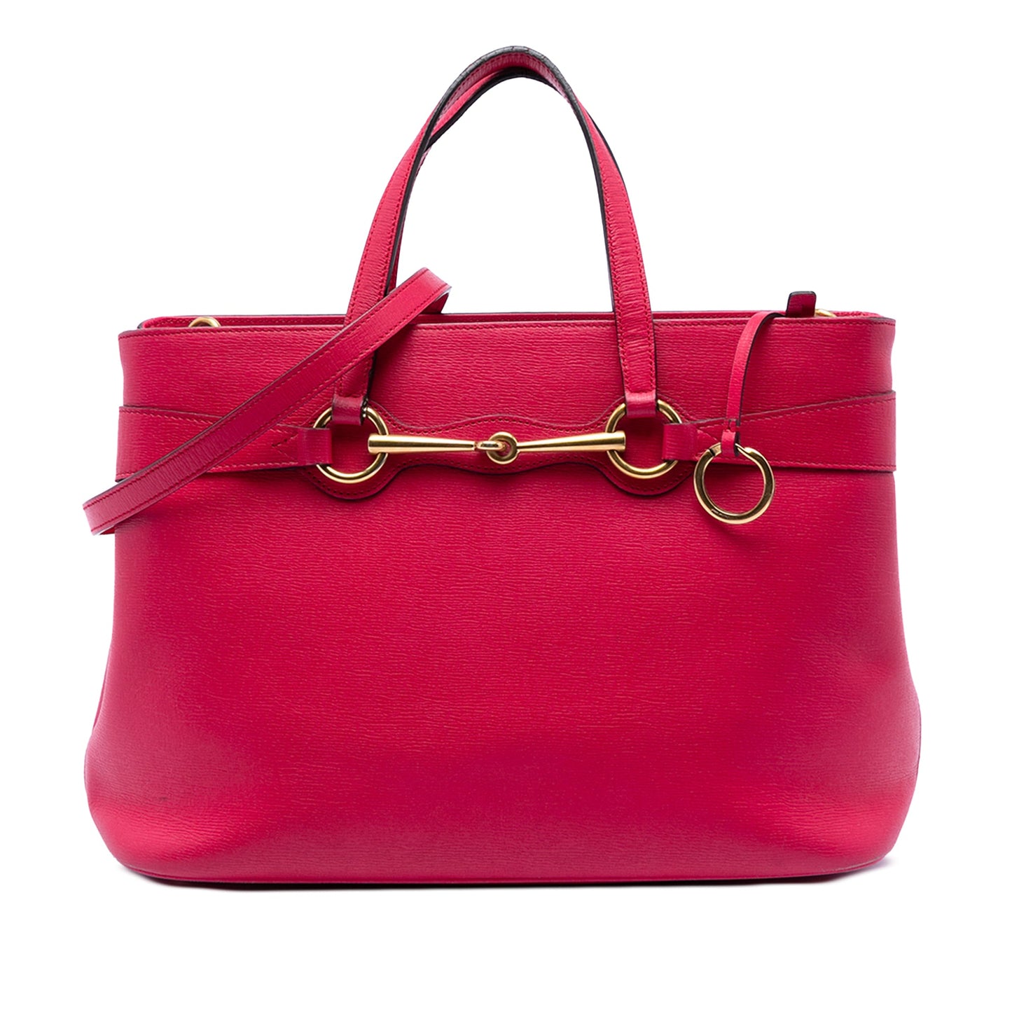 Gucci Leather Bright Bit Satchel