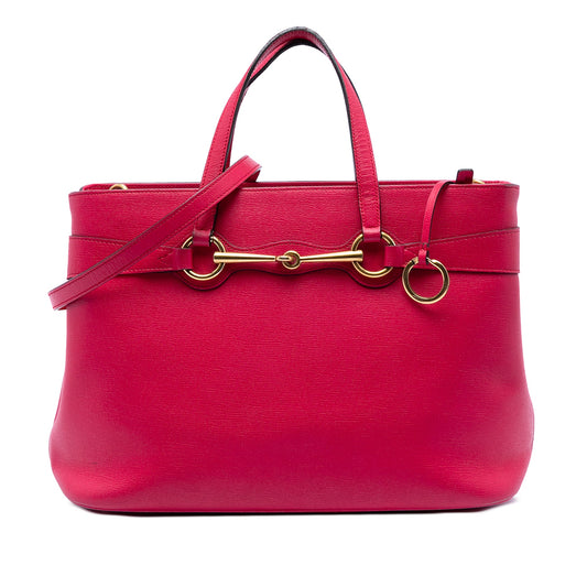 Gucci Leather Bright Bit Satchel
