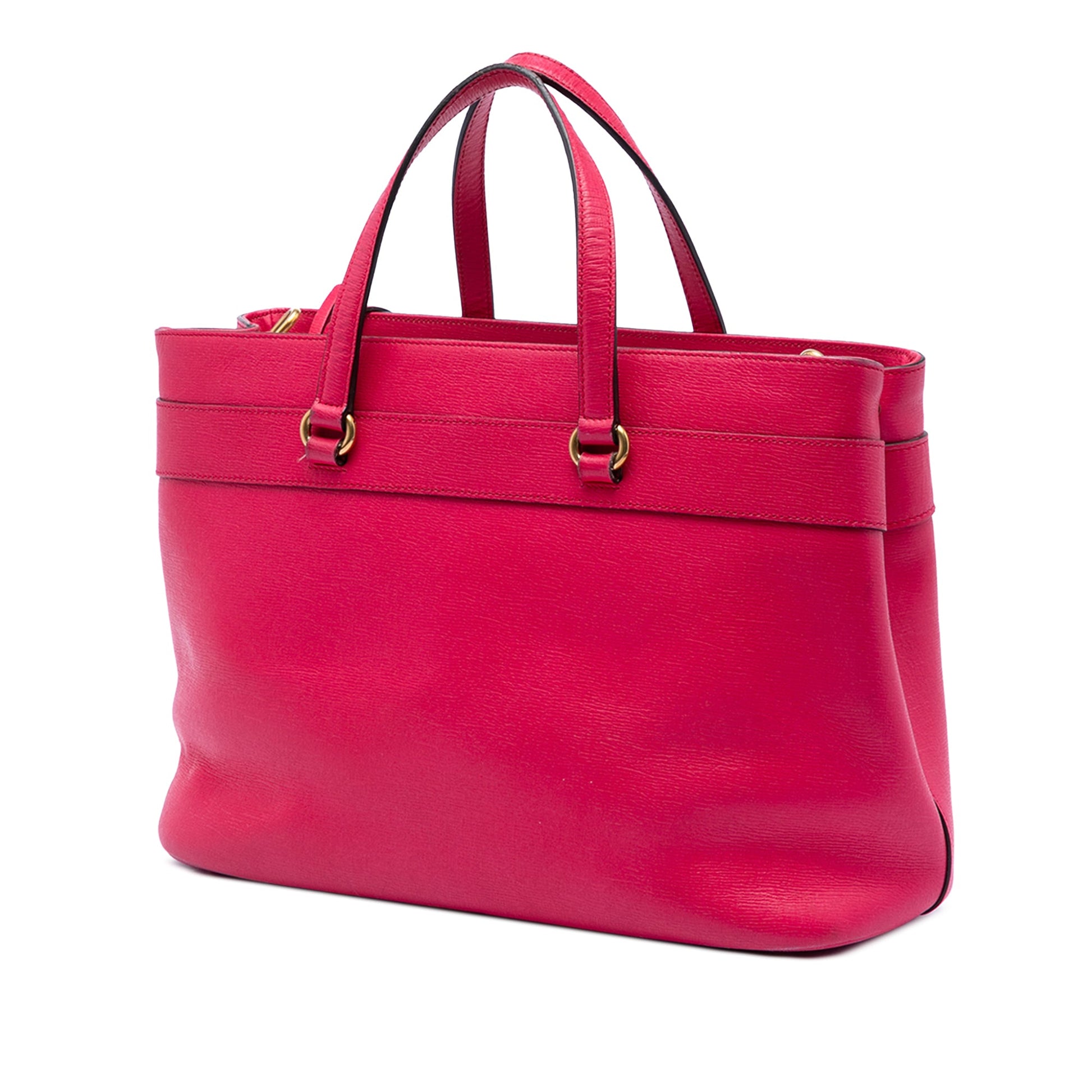 Gucci Leather Bright Bit Satchel