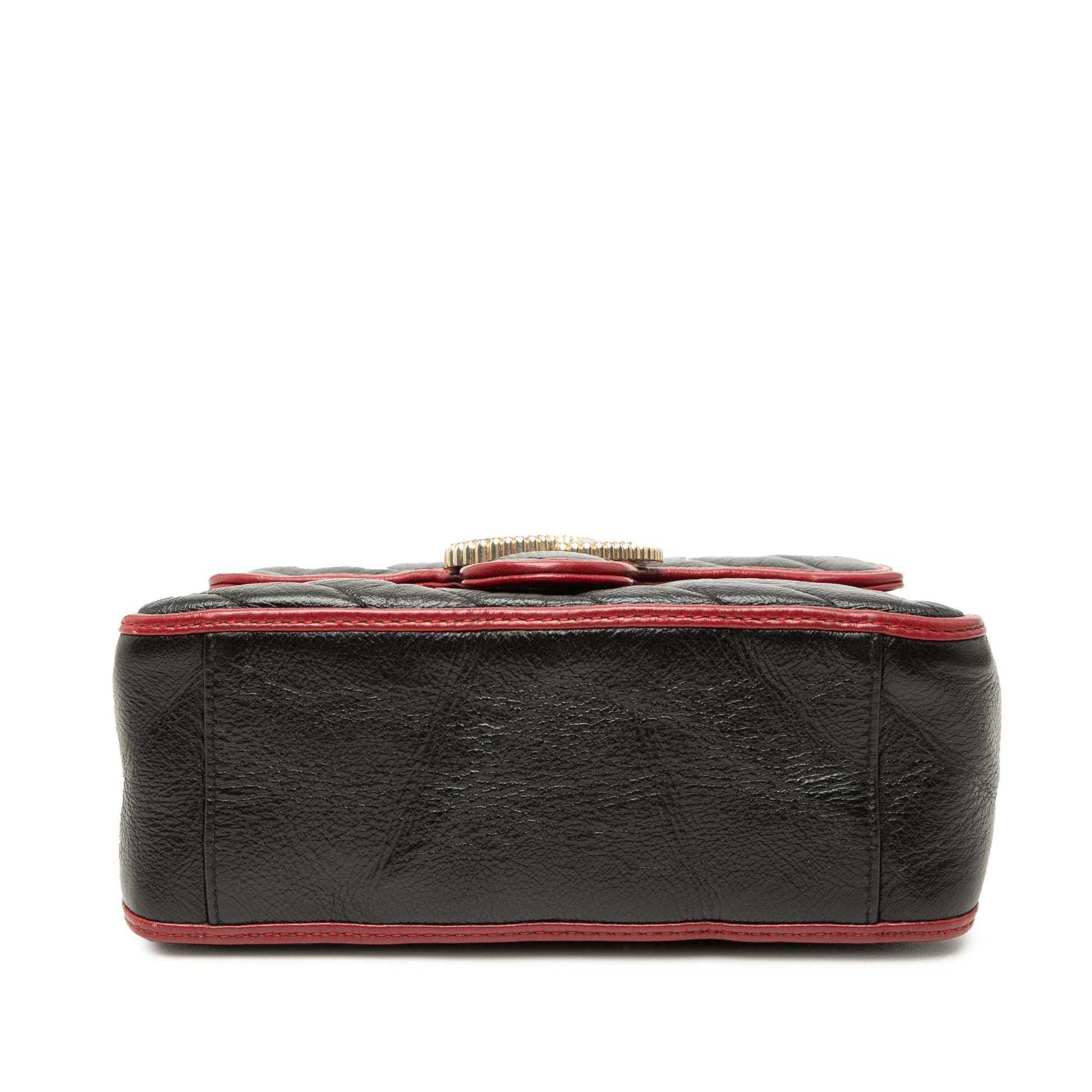 Gucci Mini GG Marmont Matelasse Calfskin Torchon Top Handle Bag