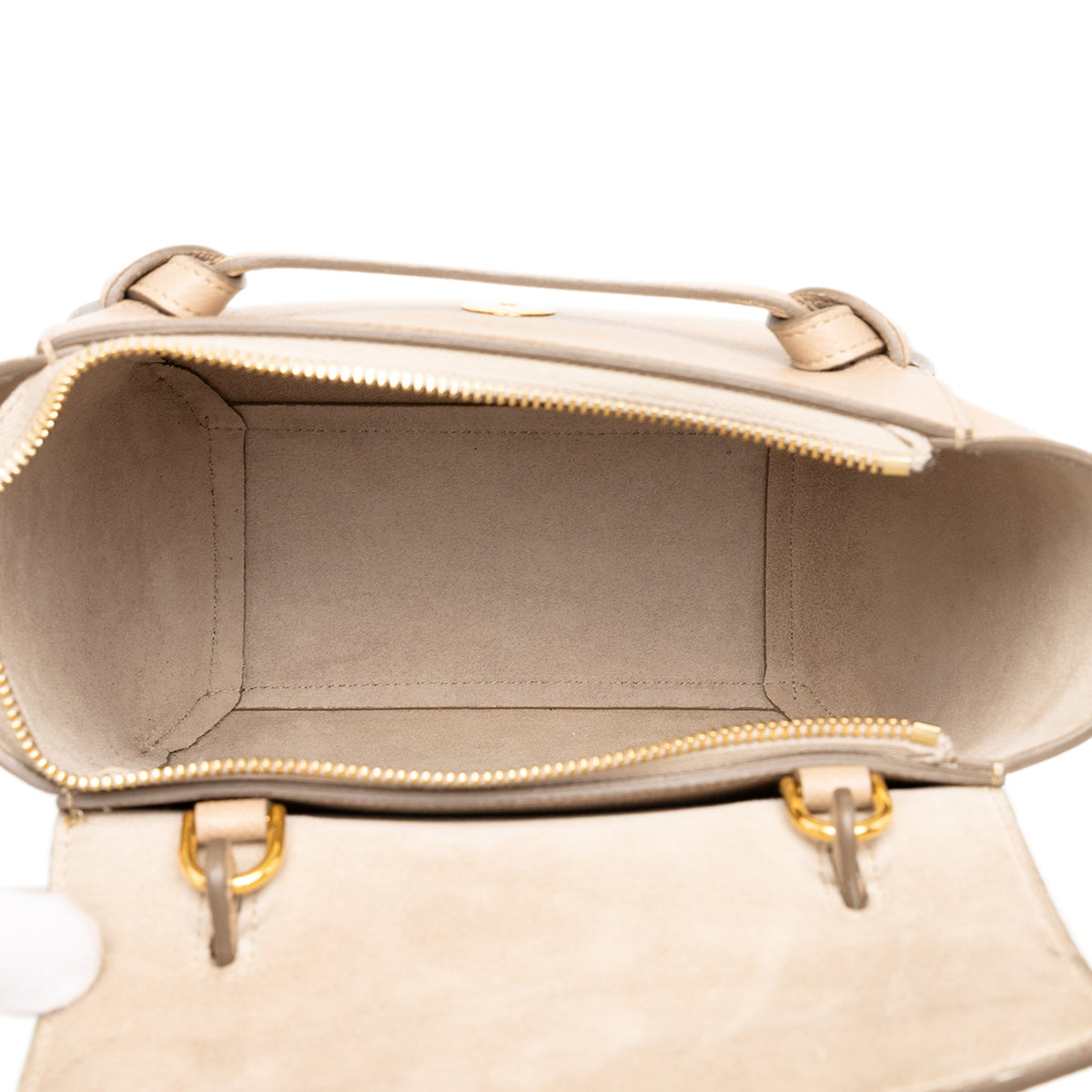 Celine Nano Grained Calfskin Belt Bag — Beige