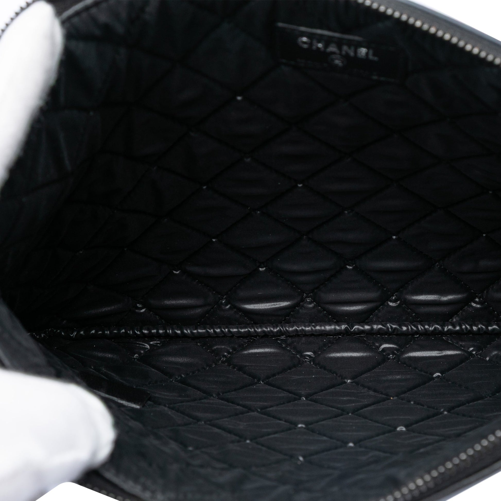 Chanel Medium Bicolor Lambskin Boy O Case Clutch