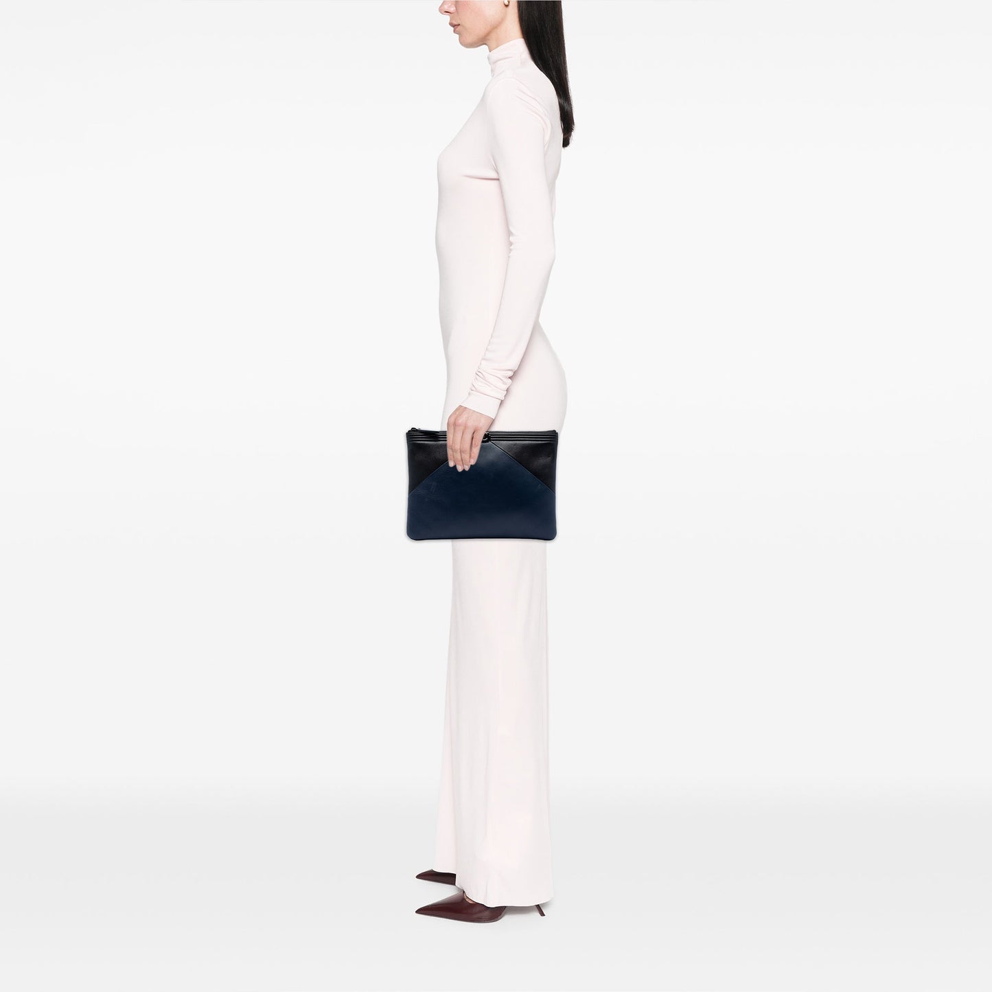 Chanel Medium Bicolor Lambskin Boy O Case Clutch