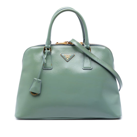 Prada Large Saffiano Vernice Promenade Satchel