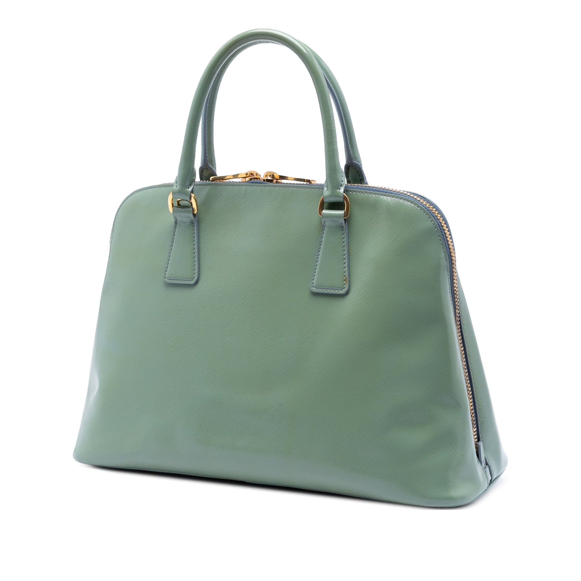 Prada Large Saffiano Vernice Promenade Satchel