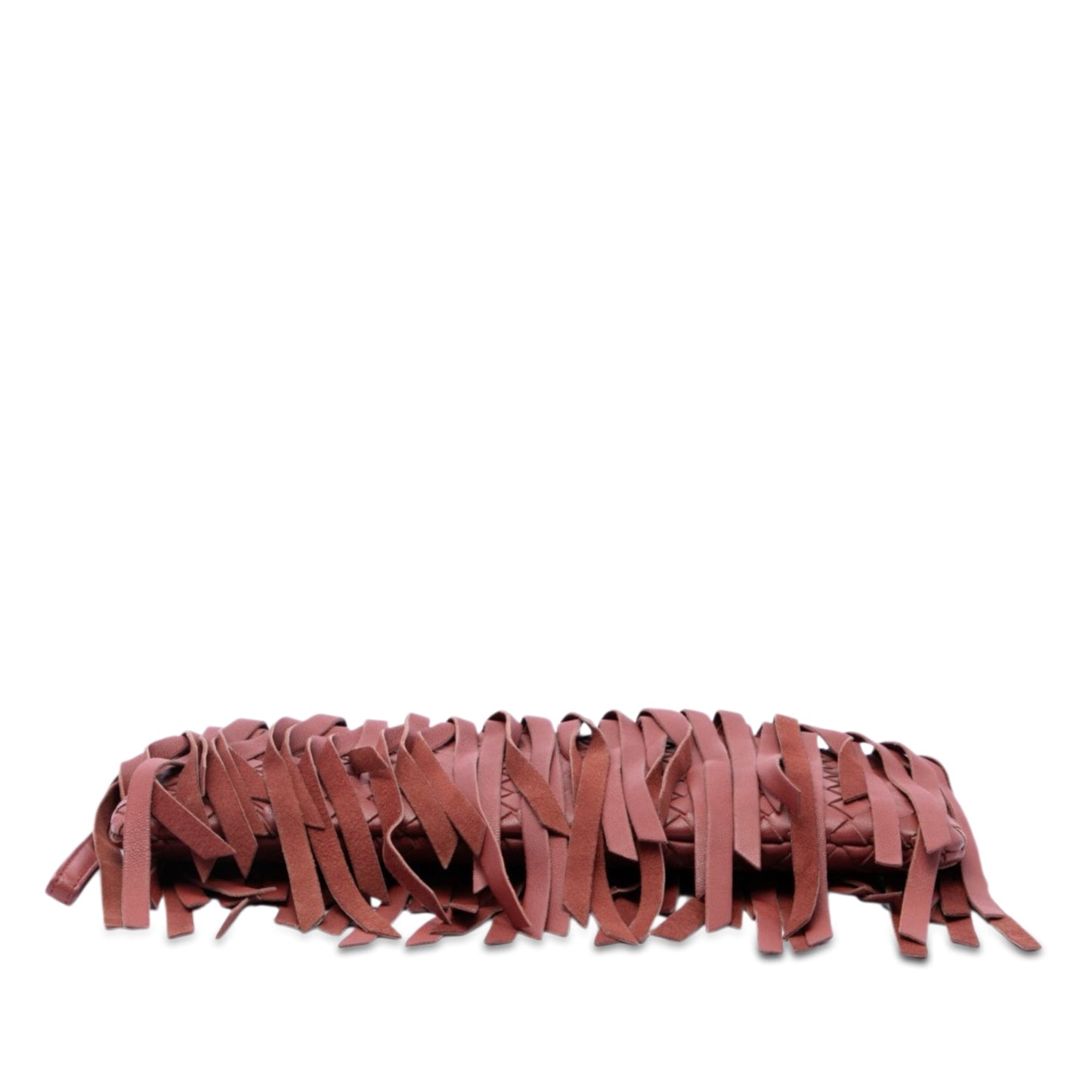 Bottega Veneta Lambskin Intrecciato Fringe Clutch