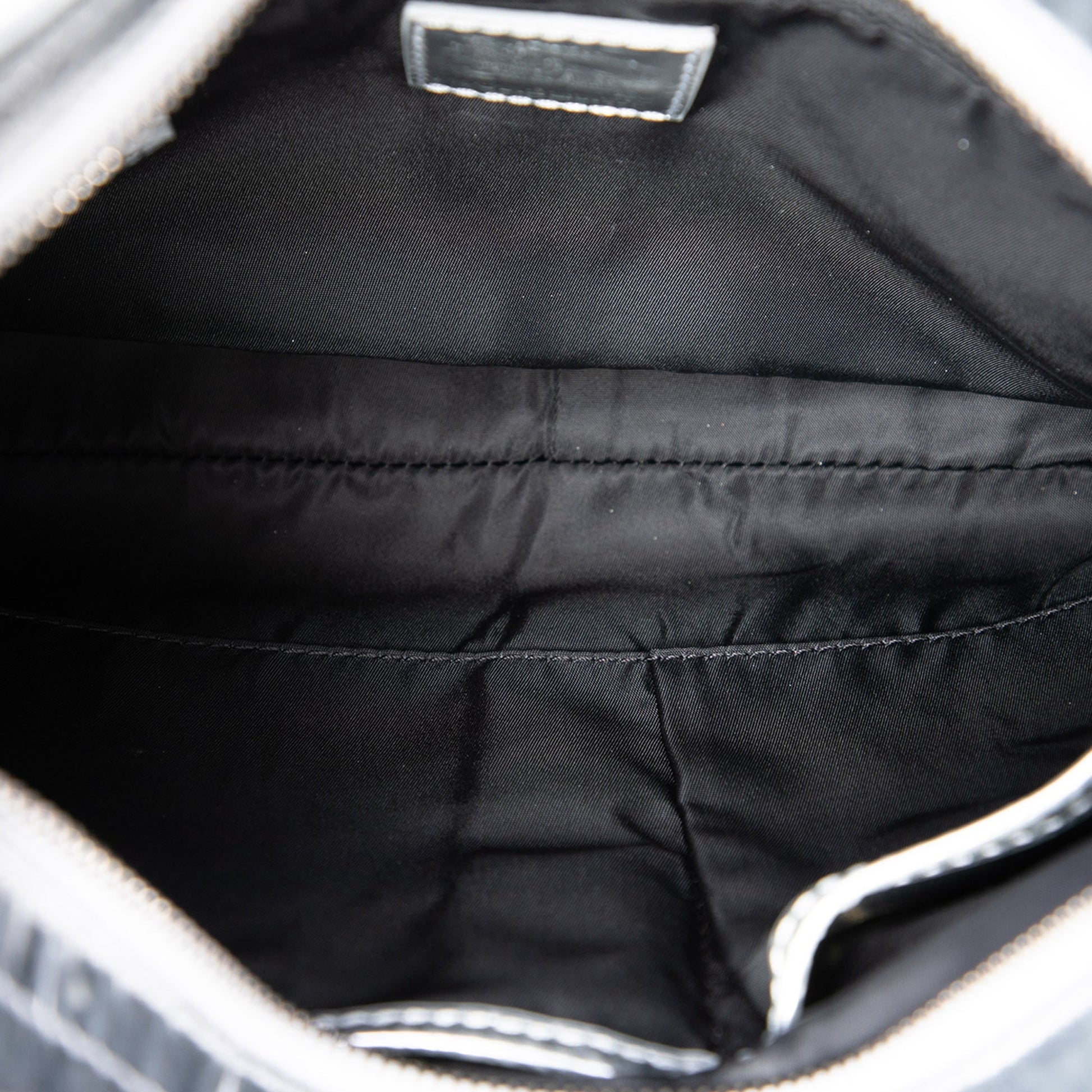 Burberry Metallic Patent and Beat Check Nylon Brooklyn Hobo