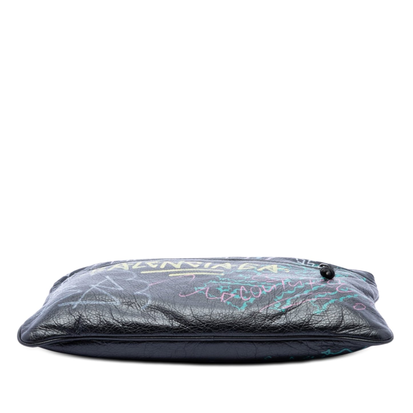 Balenciaga Lambskin Graffiti Explorer Clutch