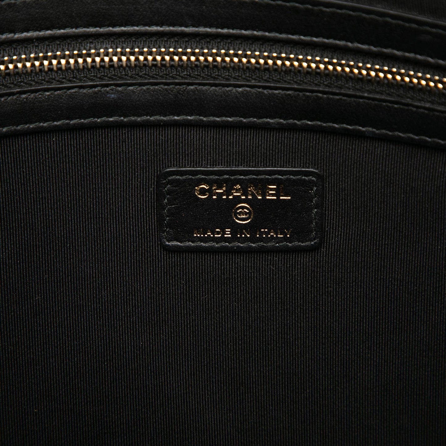 Chanel Large Chevron Iridescent Caviar Boy O Case Clutch