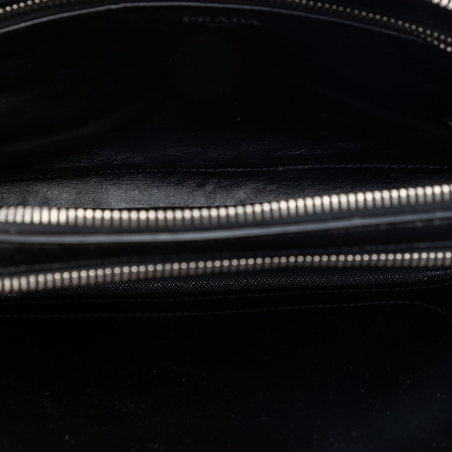 Prada Saffiano Double Zip Travel Pouch
