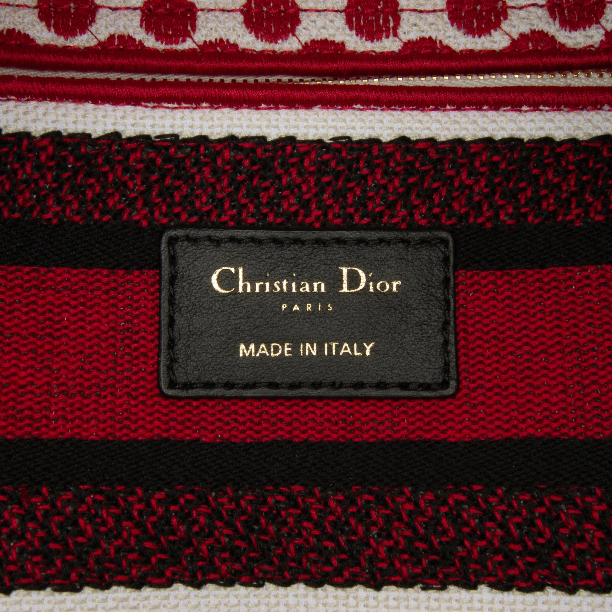 Dior DiorAmour Medium Embroidered Canvas Dots Lady D Lite