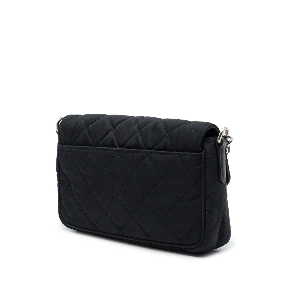 Prada Impuntu Tessuto Crossbody — Black