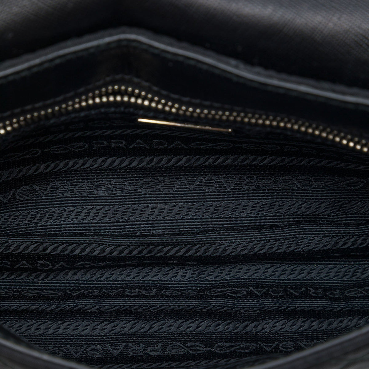 Prada Impuntu Tessuto Crossbody — Black