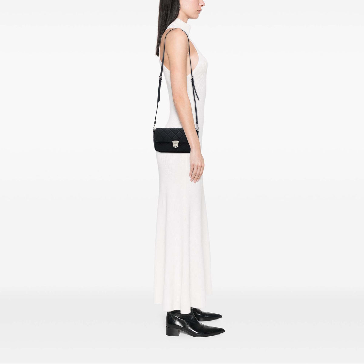 Prada Impuntu Tessuto Crossbody — Black