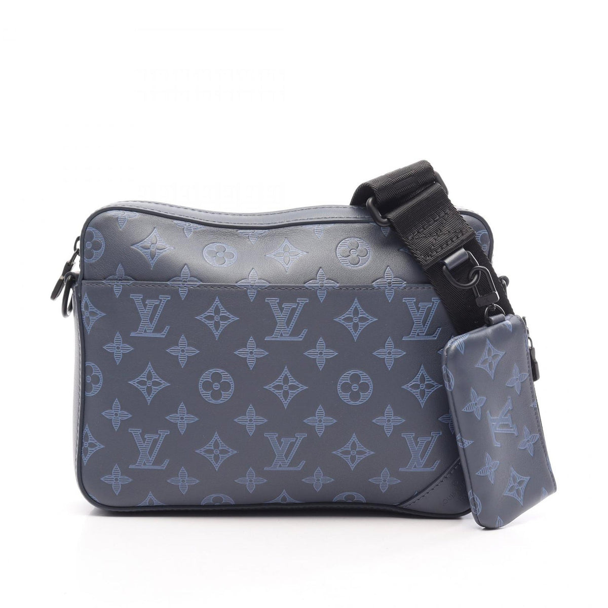 Louis Vuitton Monogram Shadow Duo Messenger — Blue