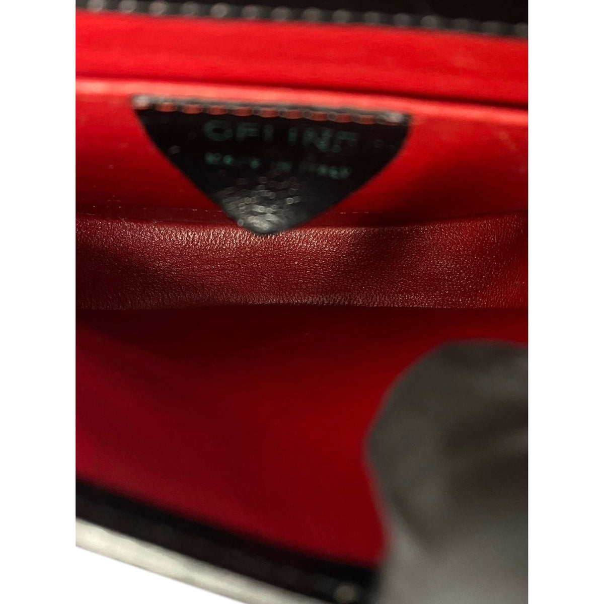Celine Leather Crossbody — Black