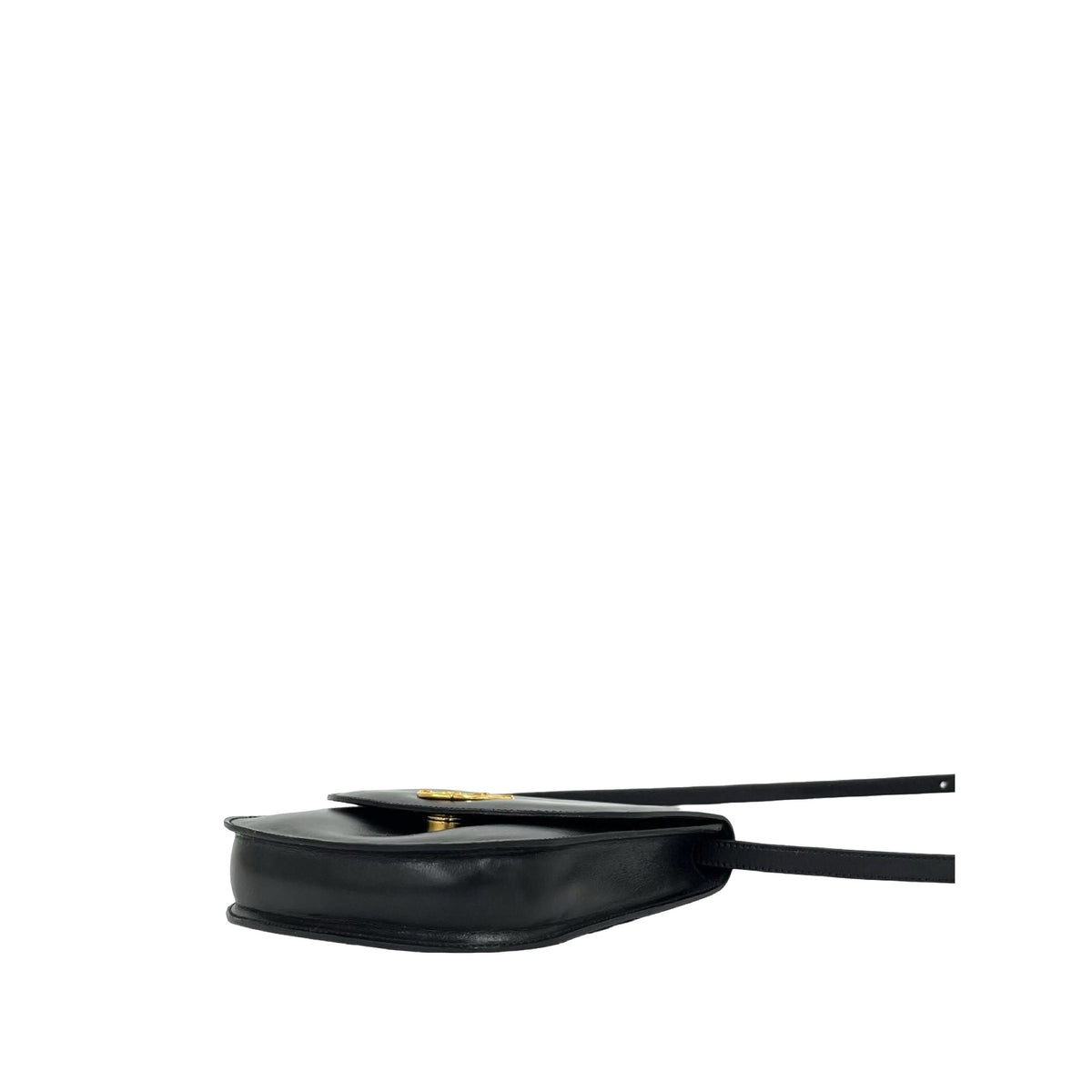Celine Leather Crossbody — Black