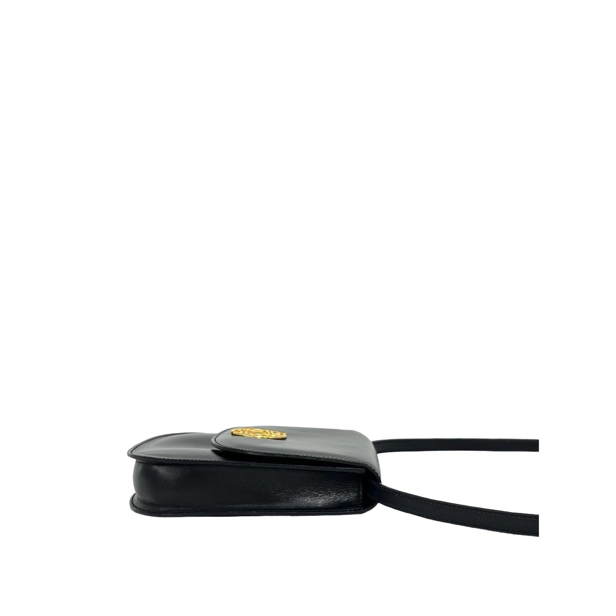 Celine Leather Crossbody — Black
