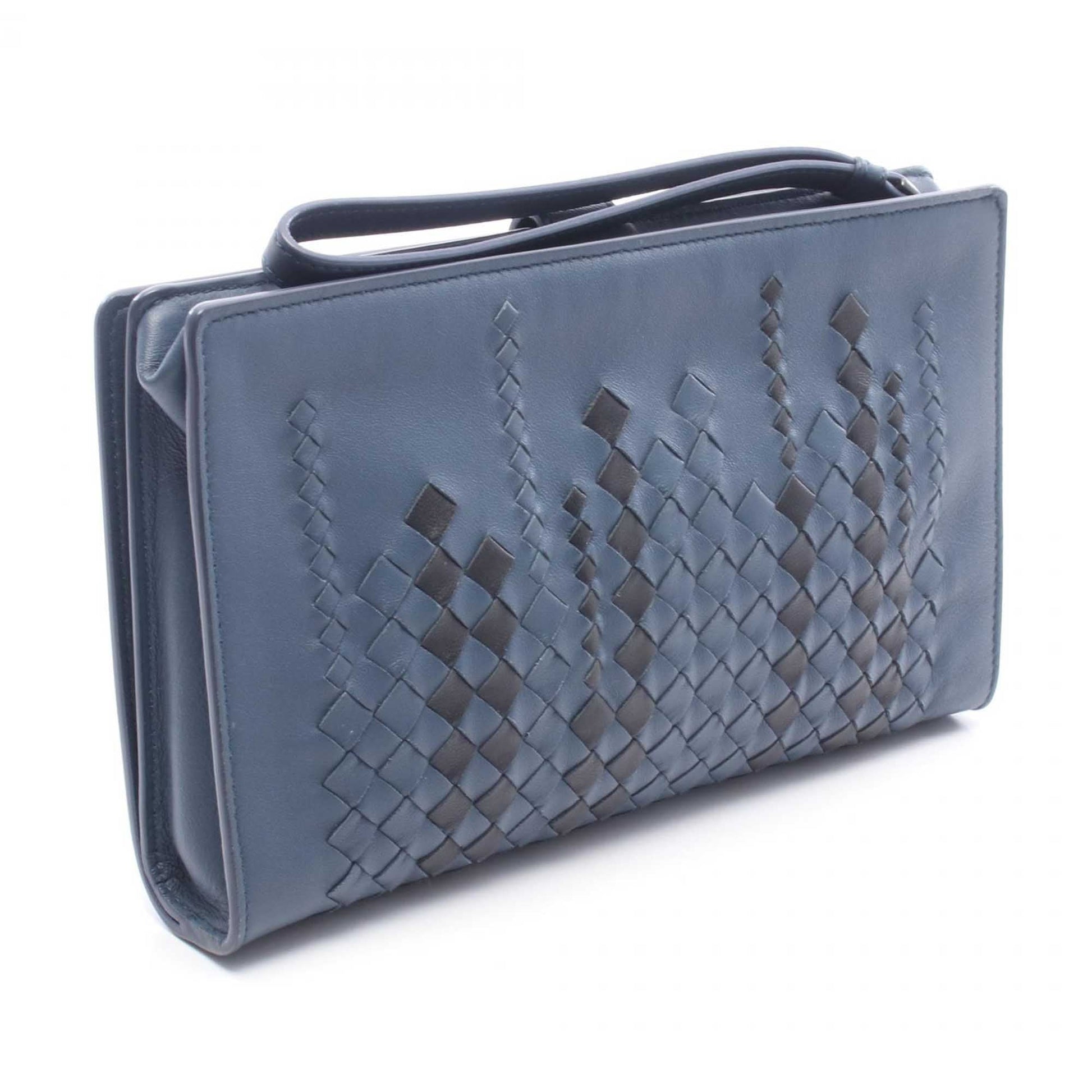Bottega Veneta Intrecciato Trimmed Nappa Clutch
