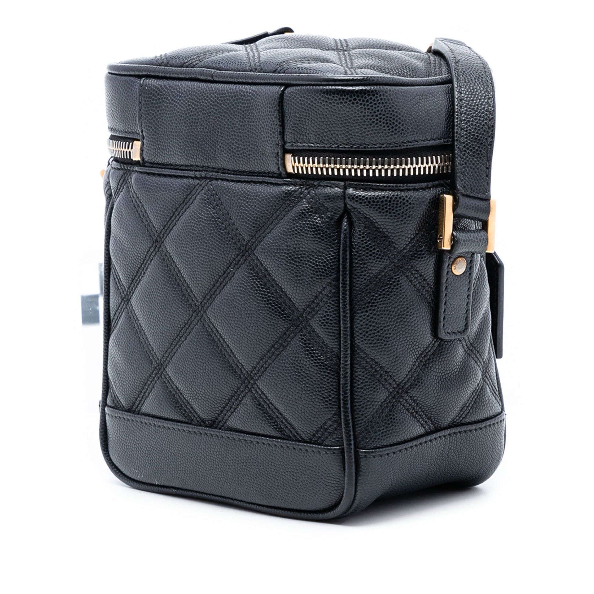 Saint Laurent Grain de Poudre Quilted 80s Vanity Bag