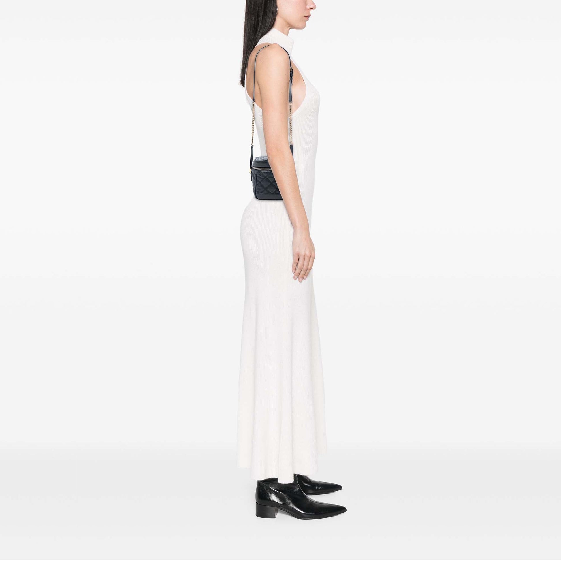 Saint Laurent Grain de Poudre Quilted 80s Vanity Bag