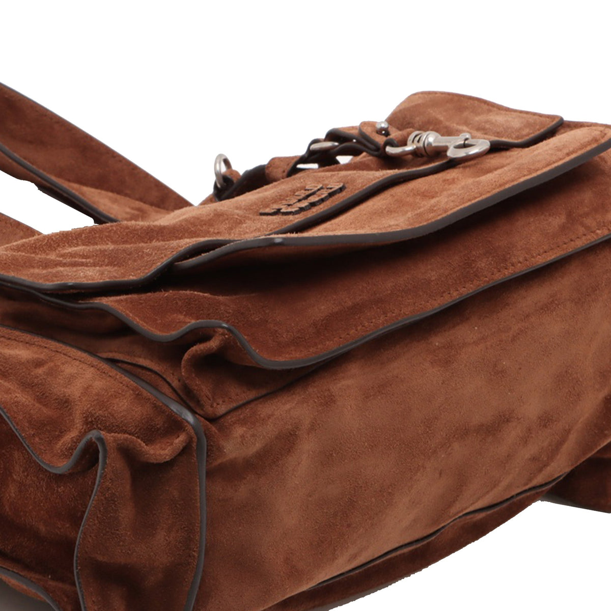 Miu Miu Suede Utilitaire Satchel